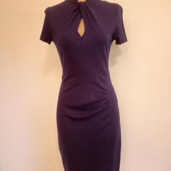 Elegant Purple Midi Dress for Women - Picture 6 of 8